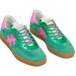 Another Trend Trainers<Ladies Trainers - A03211 - Green/Pink