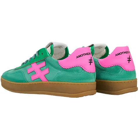 Another Trend Trainers<Ladies Trainers - A03211 - Green/Pink