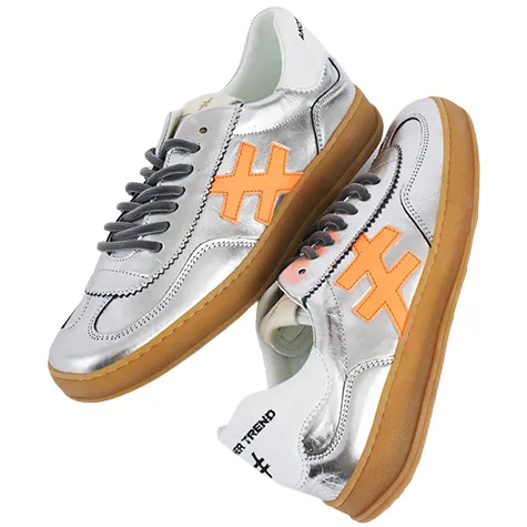 Another Trend Trainers<Ladies Trainers - A0325841 - Sliver/Orange