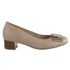 Ara Heels<Ladies Block Heeled Pumps - 35807-09 - Nude Leather