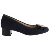 Ara Ladies Larger Sizes | Heels<Ladies Block Heeled Pumps - 35807 - Navy Suede