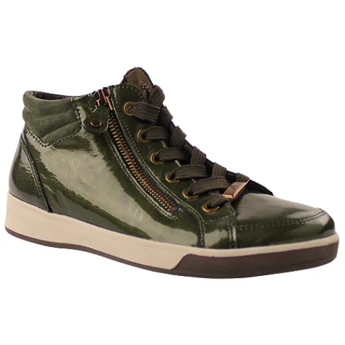 Ara Ladies Larger Sizes | Boots<Ladies Hi Top Trainers-24499-84-Green