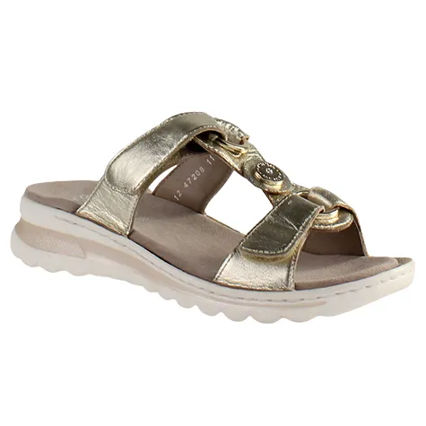 Ara Sandals<Ladies Leather Mules - 47208-11 - Gold