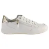 Ara Ladies Larger Sizes<Ladies Leather Trainers - 23901-04 - White/Gold