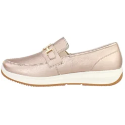 Ara Ladies Larger Sizes | Ladies Wide Fitting<Ladies Loafers - 25528-08 - Gold