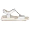Ara Ladies Wide Fitting | Sandals<Ladies Velcro Sandals - 34804-12 - Silver