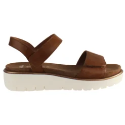 Ara Ladies Larger Sizes | Sandals<Ladies Velcro Sandals - 33518-09 - Tan