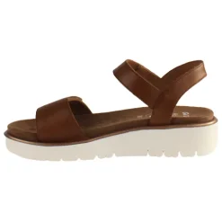Ara Ladies Larger Sizes | Sandals<Ladies Velcro Sandals - 33518-09 - Tan