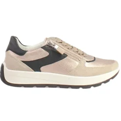 Ara Ladies Larger Sizes | Ladies Wide Fitting<Ladies Wide Fit Trainers - 25112-08 - Gold/Black