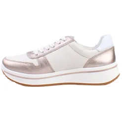 Ara Ladies Larger Sizes | Ladies Wide Fitting<Ladies Wide Fit Trainers - 27540-07 - Cream Gold