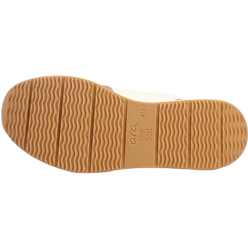 Ara Ladies Larger Sizes | Ladies Wide Fitting<Ladies Wide Fit Trainers - 27540-07 - Cream Gold
