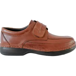 Ara Mens Wide Fitting | Shoes<Wide Fit Leather Velcro Shoes - 17101 - Tan