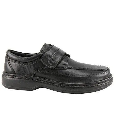 Ara Mens Larger Sizes | Mens Wide Fitting<Wide Fit Mens Velcro Shoes - 17101 - Black