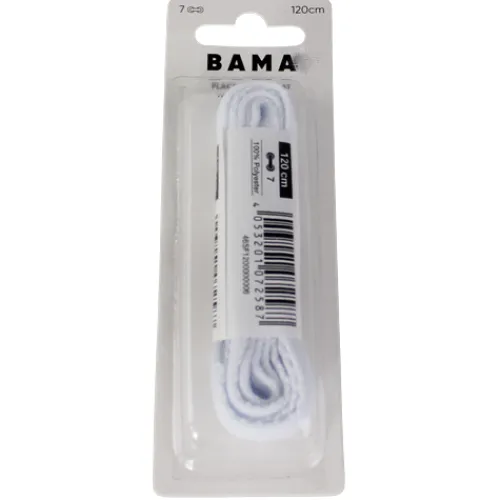 Bama Shoecare Shoe Care<Bama Flat Laces - 120 cm - White