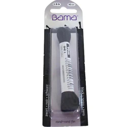 Bama Shoecare Shoe Care<Bama Round Lace- 90cm-Black