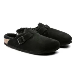 Birkenstock Sandals | Sandals<Clogs - Boston Fur - Black