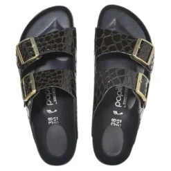 Birkenstock Sandals<Ladies Platform Sandals- Arizona Pap Flex- Black Patent