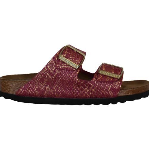 Birkenstock Sandals<Ladies Sandals - Arizona Python - Fuchsia
