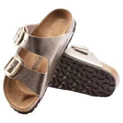 Birkenstock Sandals<Ladies Sandals - Arizona Big Buckle - Graceful Taupe