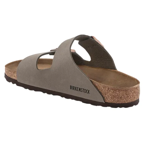 Birkenstock Sandals<Ladies Birkibuc Sandals - Arizona - Stone