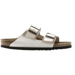Birkenstock Sandals<Ladies Birko-Flor Sandals - Arizona - Graceful Pearl White