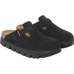 Birkenstock Sandals<Ladies Chunky Clogs - Boston - Black/Black