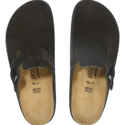 Birkenstock Sandals<Ladies Chunky Clogs - Boston - Black/Black