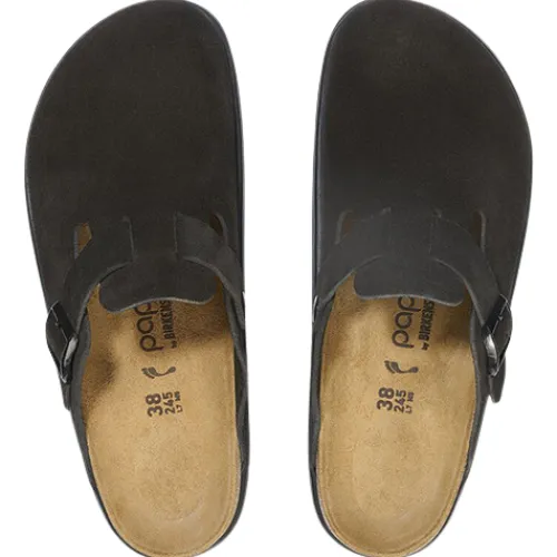 Birkenstock Sandals<Ladies Chunky Clogs - Boston - Black/Black