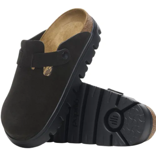 Birkenstock Sandals<Ladies Chunky Clogs - Boston - Black/Black