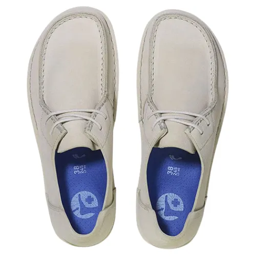 Birkenstock Shoes<Ladies Flat Shoes - UTTI - Antique White