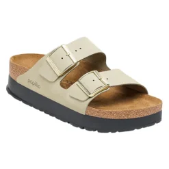 Birkenstock Sandals<Ladies Platform Sandals - Arizona Papillio - Green