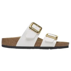 Birkenstock Sandals<Ladies Sandals- Sydney Cushion Buckle - White Patent
