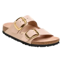Birkenstock Sandals<Ladies Sandals- Arizona Big Buckle - Beige Patent