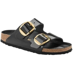 Birkenstock Sandals<Ladies Sandals - Arizona Big Buckle - Black Patent