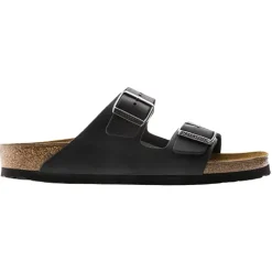 Birkenstock Sandals<Mens Sandals - Arizona Oiled Leather - Black