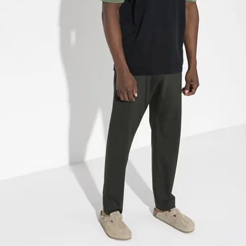 Birkenstock Sandals<Mens Suede Clogs - Boston - Khaki
