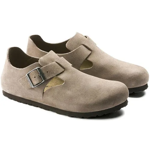Birkenstock Shoes<Men's Suede Shoes - London - Taupe