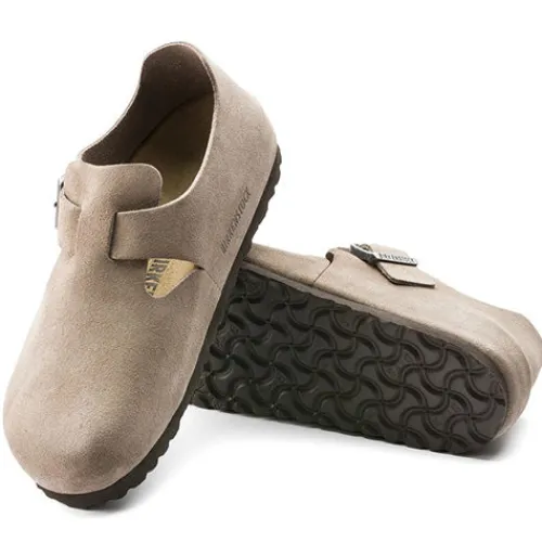 Birkenstock Shoes<Men's Suede Shoes - London - Taupe