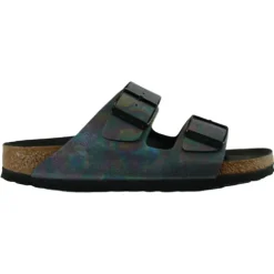 Birkenstock Sandals<Narrow Fit Sandals - Arizona MF Indescent - Black