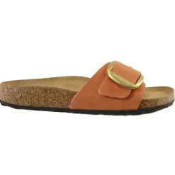 Birkenstock Sandals<Narrow Fit Sandals - Madrid Big Buckle - Pecan/Orange