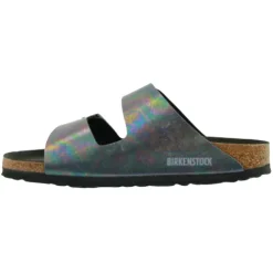 Birkenstock Sandals<Narrow Fit Sandals - Arizona MF Indescent - Black