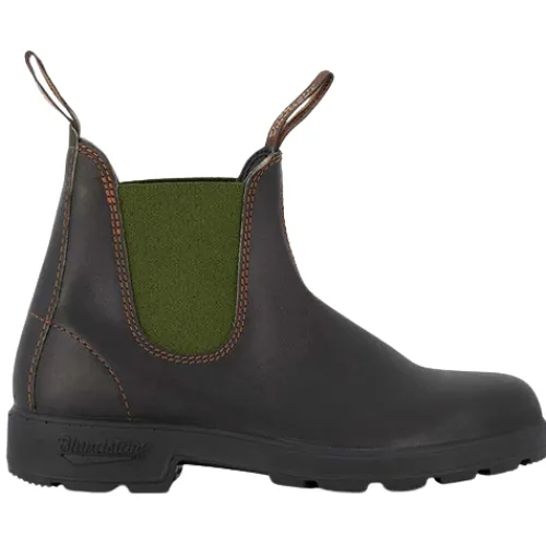 Blundstone Boots | Boots<Leather Chelsea Boots - 519 - Brown/Olive