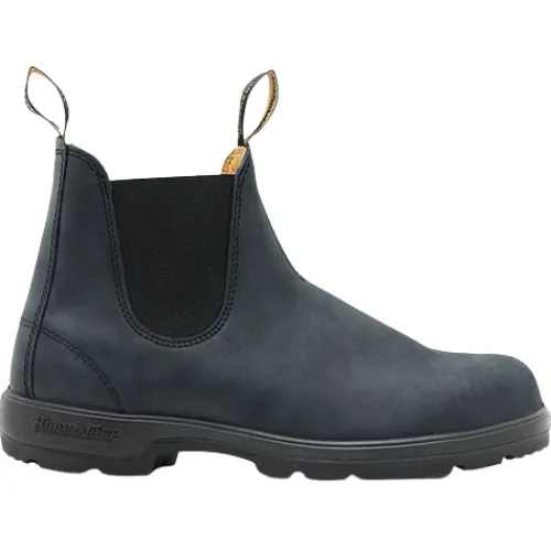 Blundstone Mens Larger Sizes | Boots<Leather Chelsea Boots - 587 - Rustic Black