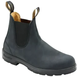 Blundstone Mens Larger Sizes | Boots<Leather Chelsea Boots - 587 - Rustic Black