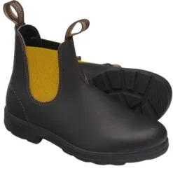 Blundstone Boots | Boots<Leather Chelsea Boots - 1919 - Brown/Mustard
