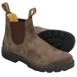 Blundstone Boots | Boots<Leather Chelsea Boots - 585 - Rustic Brown