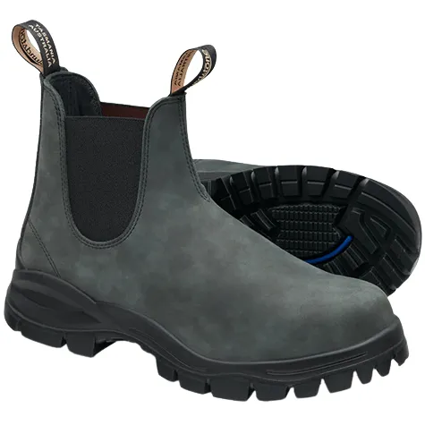 Blundstone Mens Larger Sizes | Boots<Leather Chelsea Boots - 2238 - Rustic Black