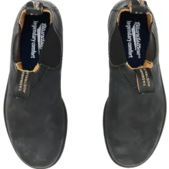 Blundstone Mens Larger Sizes | Boots<Leather Chelsea Boots - 587 - Rustic Black