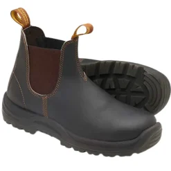 Blundstone Workwear | Boots<Leather Steel Cap Safety Dealer Boots - 192 - Stout Brown