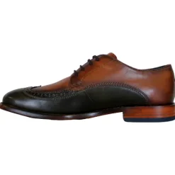Bugatti Shoes<Brogues - 311-A5T02 - Tan/Green